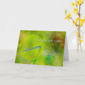 Carte Sentez-vous mieux bientôt et prendre l'avion, Dams (Fleur jaune)