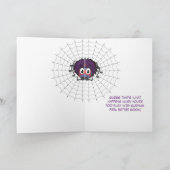 Carte Sentez-vous mieux Bientôt Humour Spider Se Bien (Intérieur)