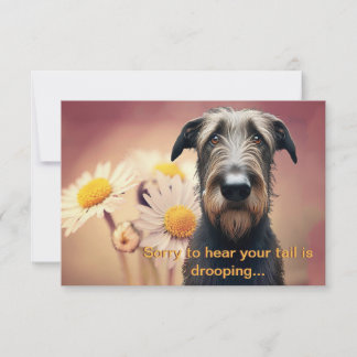 Carte Sentez-vous mieux bientôt Wolfhound irlandais