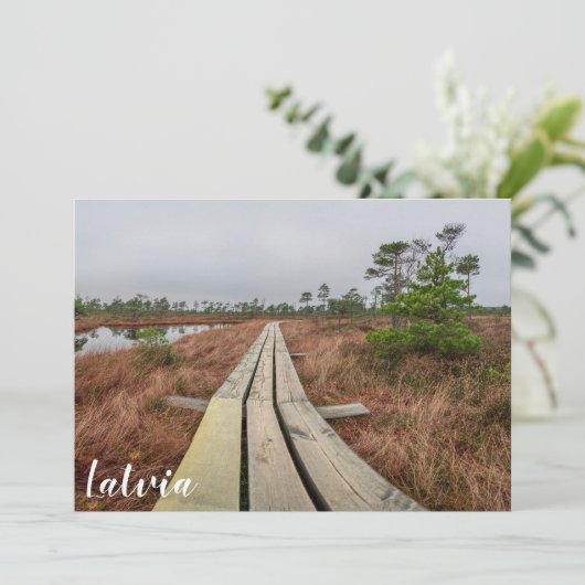 Carte Sentier de randonnée dans le marécage (Debout devant)