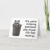 Carte Sentiment bizarre normal sans vous (Devant)