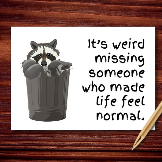 Carte Sentiment bizarre normal sans vous