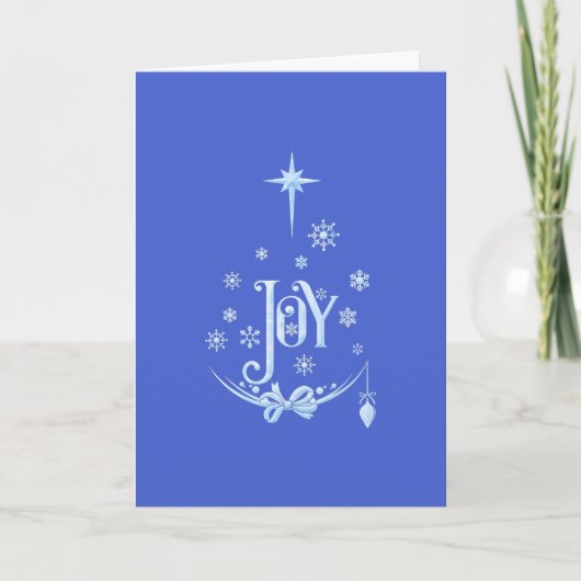 Carte Sentiment de joie traditionnel de Noël empreint de (Devant)