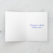 Carte Sentiment de joie traditionnel de Noël empreint de (Intérieur)