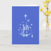 Carte Sentiment de joie traditionnel de Noël empreint de (Fleur jaune)
