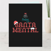 Carte Sentiment de Noël Romantique Fête de gui (Devant)