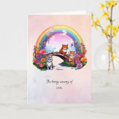 Carte Sentiment de sympathie de l'animal de compagnie Ra (Fleur jaune)