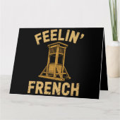 Carte Sentiment guillotine vintage français (Devant)