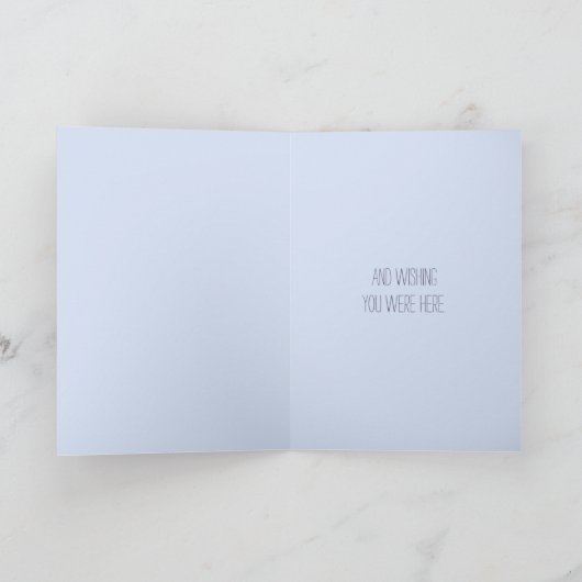 Carte Sentimental Beach Stone Penser à vous (Intérieur)