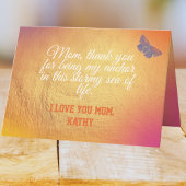 Carte Sentimental Keepsaké Élégant Jour des mères modern