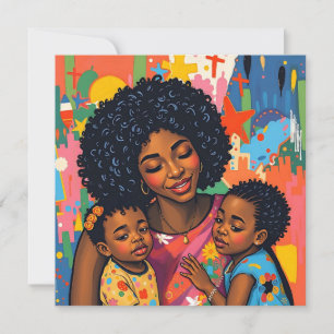 Carte Sentimental Mother and Daughter Art Mother's Day