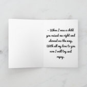 Carte sentimentale - Pour parent (Intérieur)