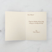 Carte Sentiments Affectueux Ange de Style Vintage (Intérieur)