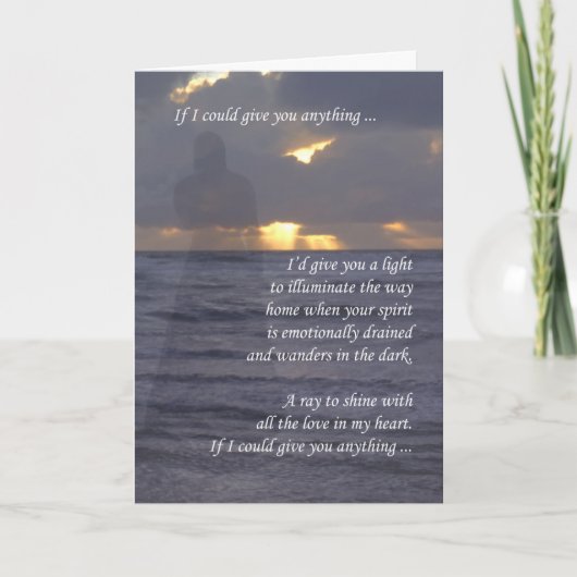 Carte Sentiments Anniversaire Écriture originale (Devant)