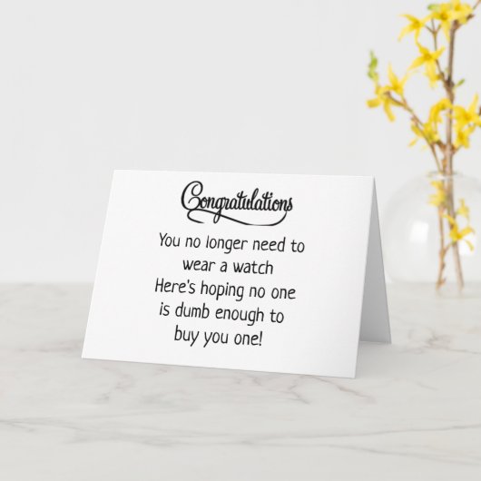 CARTE SENTIMENTS DE RETRAITE* (Fleur jaune)