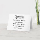 CARTE SENTIMENTS DE RETRAITE* (Devant)