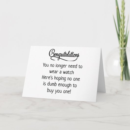 CARTE SENTIMENTS DE RETRAITE* (Devant)