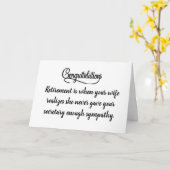 CARTE SENTIMENTS DE *RETRAITE* COMIQUES (Fleur jaune)