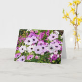 Carte Sentiments et fleurs le jour de mère (Fleur jaune)