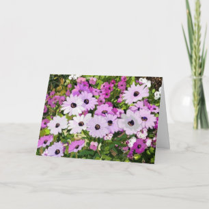 Carte Sentiments et fleurs le jour de mère