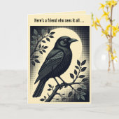 Carte Sentinelle de la Solitude Le Corbeau (Fleur jaune)