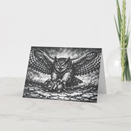 Carte Sentinelle Hibou ailé par BurnsInHell (Devant)