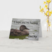 Carte Sentir Ducky (Fleur jaune)