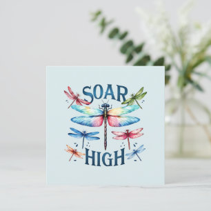 Carte S'envole Haut - Libellule Artistique