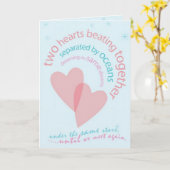 Carte Séparé par des océans (Fleur jaune)