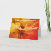 Carte Sepia Black Eyed Susan Floral Art (Devant)