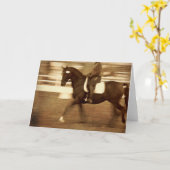 Carte Sepia Dressage (Fleur jaune)