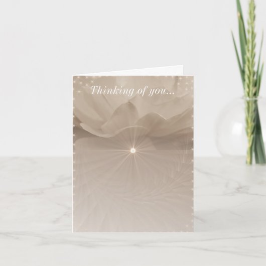 Carte Sepia Rose Art De Vous Penser (Devant)