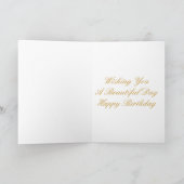 Carte Sepia Rose Joyeux 58ème anniversaire (Intérieur)