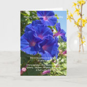 Carte Septembre Anniversaire (Fleur jaune)