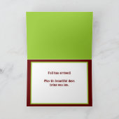 Carte Septembre Équinoxe, Orchard Pears salue (Intérieur)