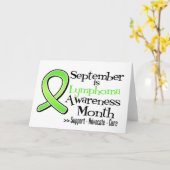 Carte Septembre est le lymphome Awareness Month (Fleur jaune)