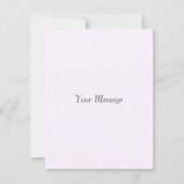 Carte Septembre Mois de naissance Aster personnalisé (Dos)