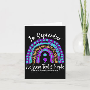 Carte Septembre Nous Portons Turquoise & Purple Suic