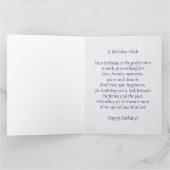 Carte Septembre Sapphire Birthstone Birthday 8,5 X 11 (Intérieur)