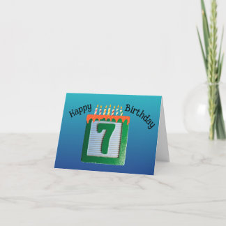 Carte Septième anniversaire