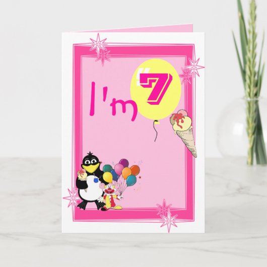 Carte Septième anniversaire (Devant)