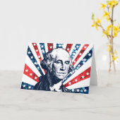 Carte séquin george washington (Fleur jaune)