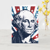 Carte séquin george washington (Fleur jaune)