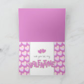 Carte sera-tu à moi cookies découpés à la Saint-Valentin (Intérieur)