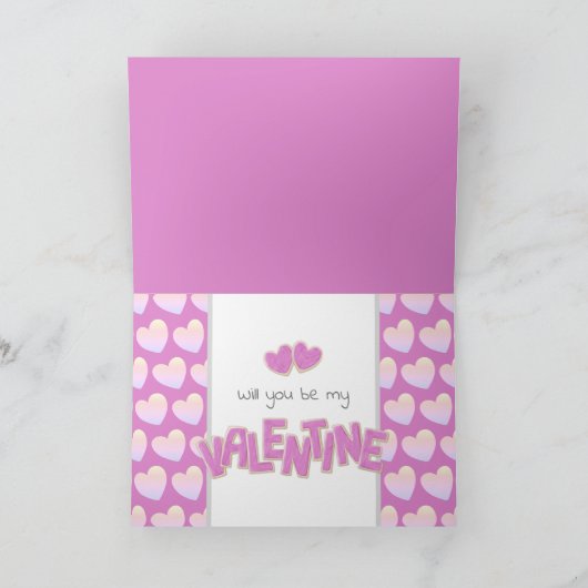 Carte sera-tu à moi cookies découpés à la Saint-Valentin (Intérieur)