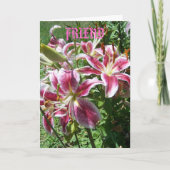 Carte Serargazer Lilies/Ami (Devant)