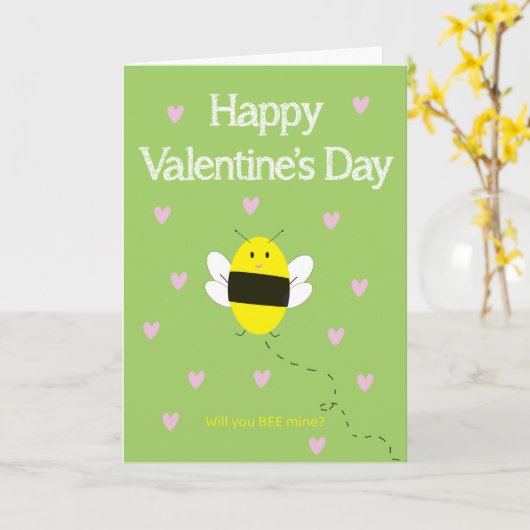 Carte Seras-tu ma chérie pour la Saint-Valentin ? (Fleur jaune)