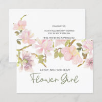 Seras-tu ma demoiselle d'honneur Fleur de magnolia