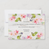 Carte Seras-Tu Ma Demoiselle D'Honneur Fleurs Roses Rust (Dos)