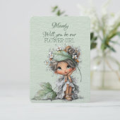 Carte Seras-tu ma Fille Fleuriste (Debout devant)